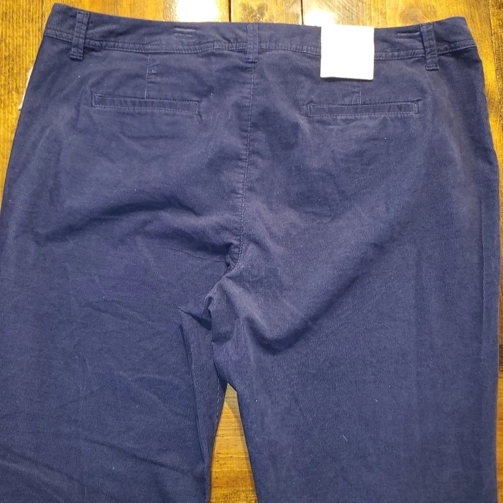 a new day corduroy blue pants Slim Size 18 NEW - Picture 11 of 12